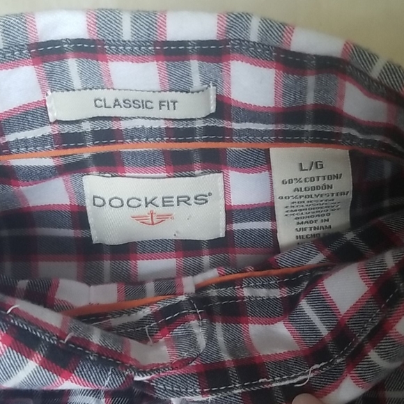 Button Down Collared Longsleeve Shirt, Plaid - Picture 6 of 6